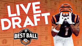 LIVE DraftKings Best Ball Draft | 2026 Fantasy Football Strategy