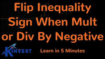 Flip Inequality When Multiplying Or Dividing By Negative - Pre Calculus and Algebra | Kinvert