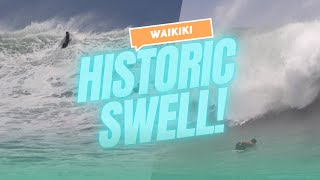 Giant Waves in Waikiki! | Historic Swell Slams Hawaii