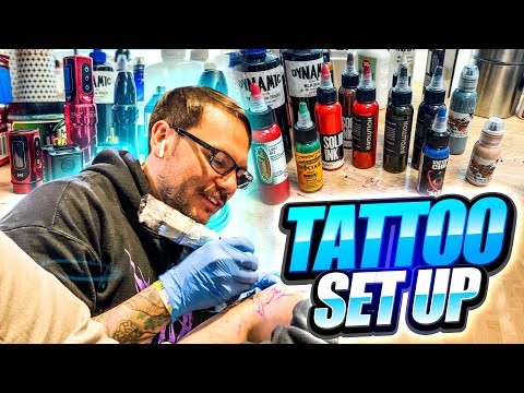 Professional Tattooing Set Up Procedure | Jake Steele