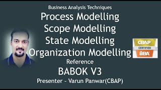 Process model, Scope model, State Model and Organization Model Tutorials for CBAP, ECBA, CCBA Exams.