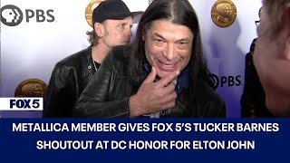 Metallica gives FOX 5’s Tucker Barnes shoutout at DC honor for Elton John
