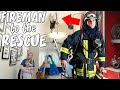 Called a Fire Fighter to Help! || Mommy Monday