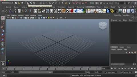 Maya Tutorial: 01- The Interface