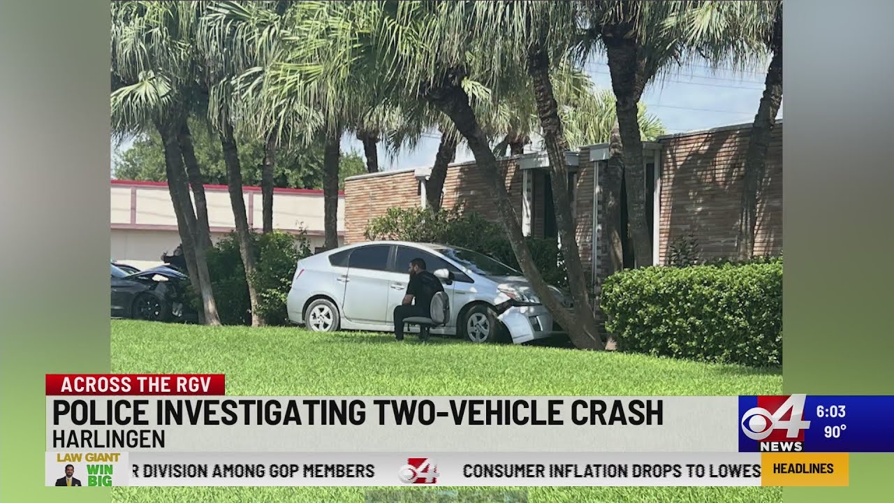 2 cars crash into Harlingen medical building lawn - YouTube