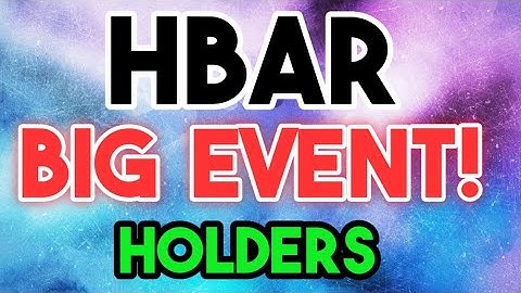 Hedera Hashgraph Big Event Alert! || HBAR Price Prediction || HBAR News Today