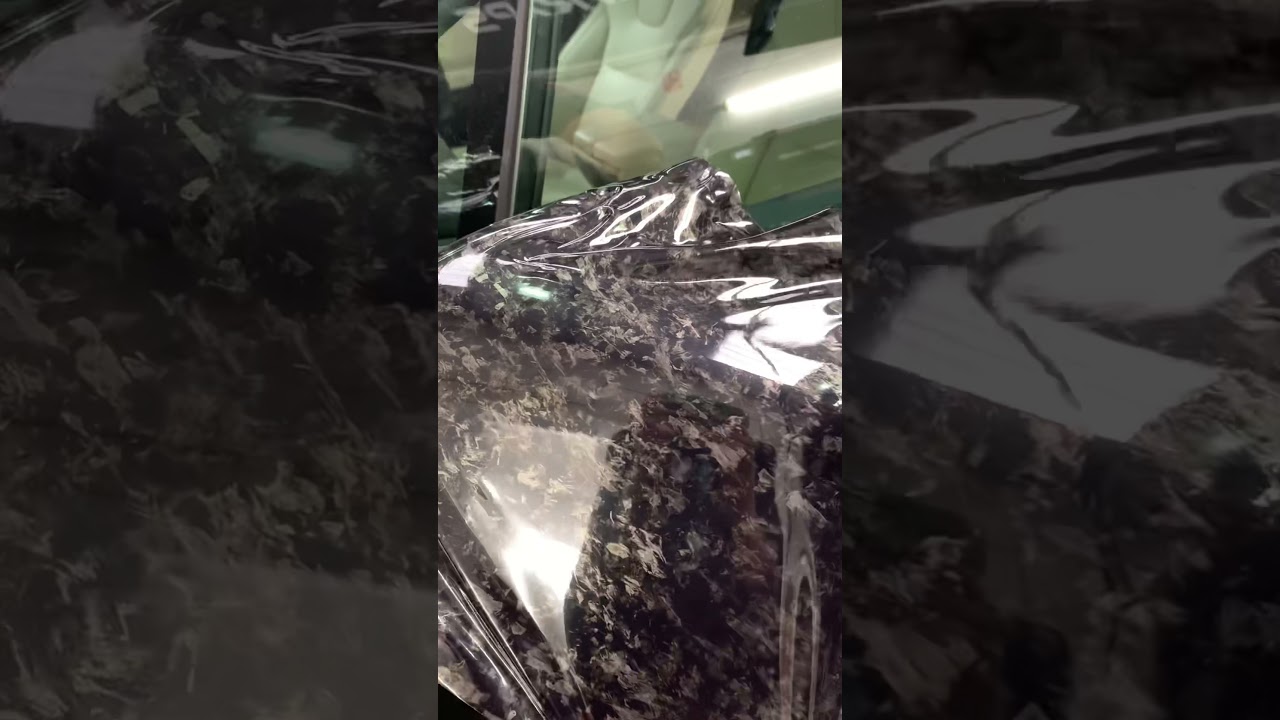 Let’s wrap a mirror with our new Metallic Forged Carbon! 😍 | MONSTERWRAPS