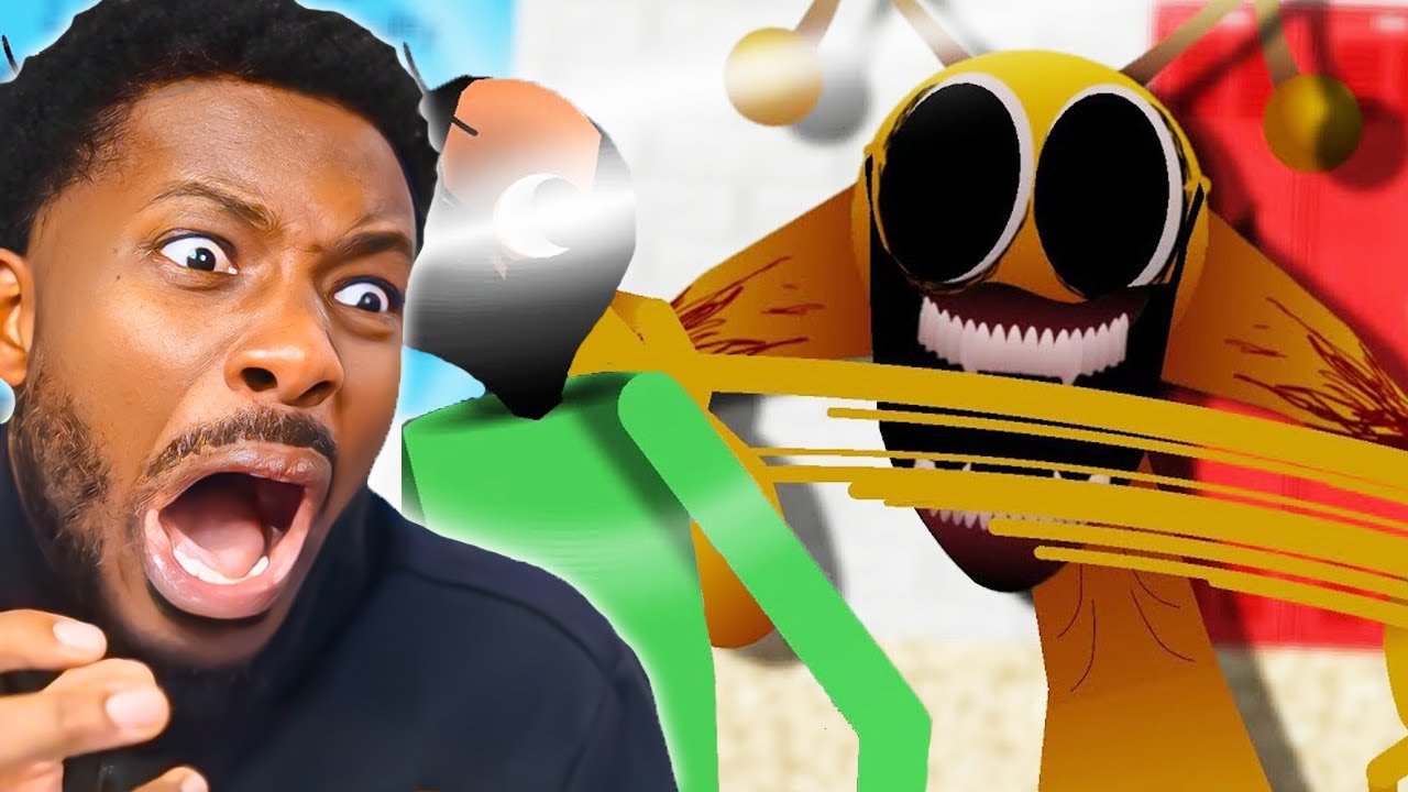 Реакция на Sprunki SIMON VS BALDI