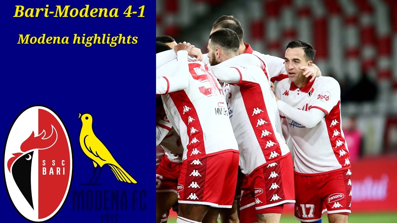 Bari-Modena 4-1 highlights