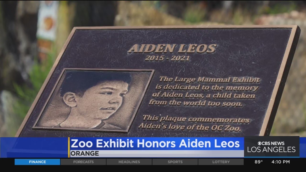Plaque unveiled at OC Zoo for 6yearold Aiden Leos killed in road rage