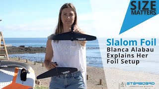 Size Matters: Blanca Alabau Foil Slalom Set-Up