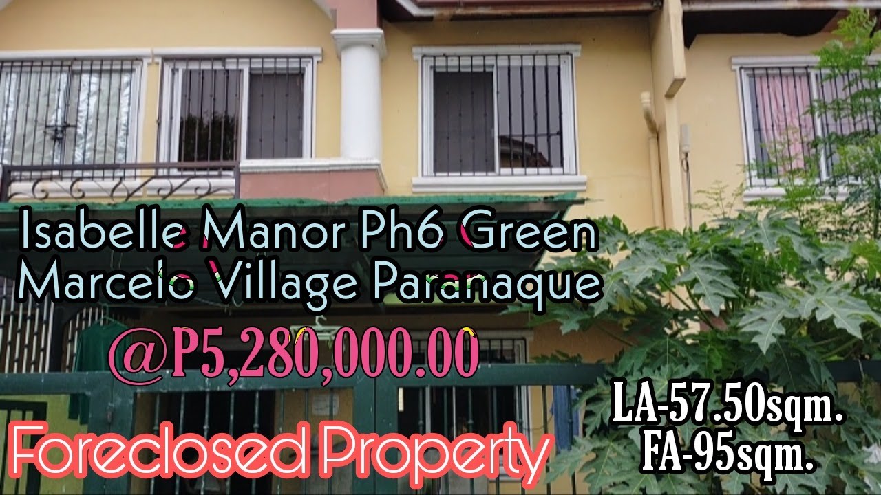 Isabelle Manor Phase 6 Marcelo Green Village, Paranaque Foreclosed