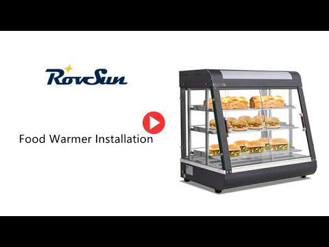 ROVSUN 26"/35 ROVSUN 3-Tier Commercial Food Warmer Display
