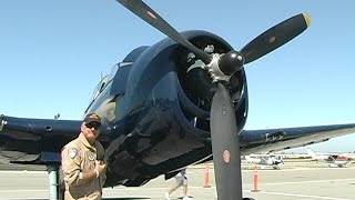 F6F Hellcat Arrival and Walk Around at the Western Museum of Flight