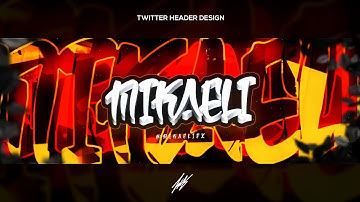 PS Touch Speedart | Twitter header- MikaeliFX