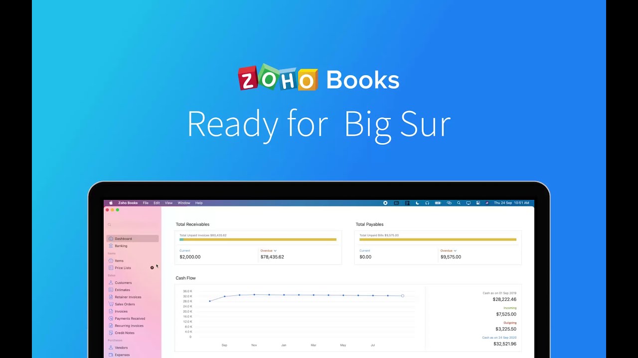 Zoho Books | Ready for BigSur