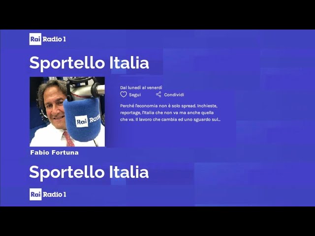 Fabio Fortuna a Sportello Italia di Radio 1 RAI del 12 04 2024 ore 1230