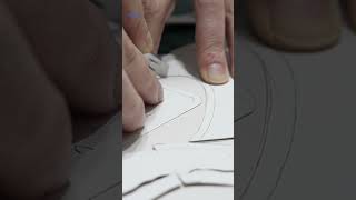 Cutting leather Patterns- The Trick?   #handcraftedshoes #leather  #handmade