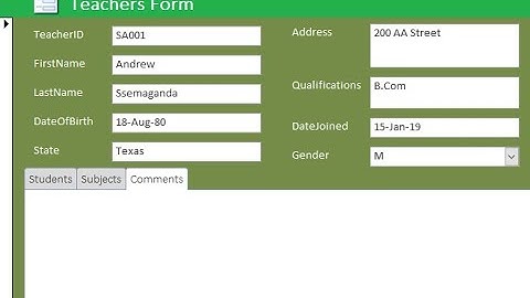 Tab Controls On A Form in Ms Access
