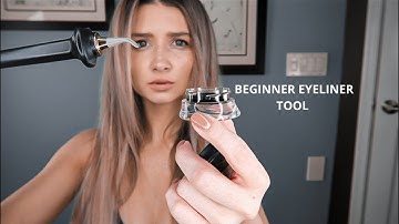 (NEW) BEGINNER EYELINER TOOL ll FIRST IMPRESSIONS (Guide Beauty)