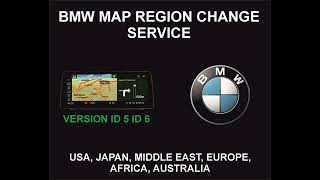 BMW Navigation Map Region Change Service, ID5 and ID 6 Models
