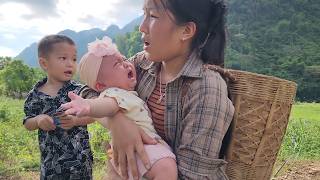 The poor girl harvests potatoes to sell and helps a little child who has lost her mother.