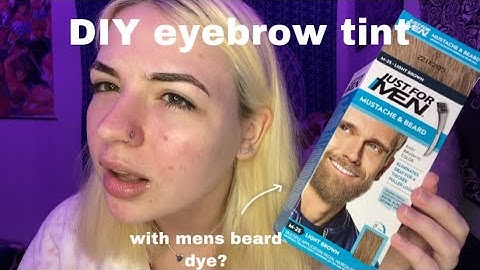 DIY eyebrow tint with MENS BEARD DYE