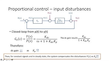 Feedback 1  Proportional control of first order systems