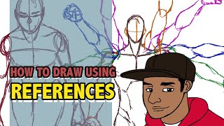 How to draw using reference images #arttips #artadvice #arttutorials