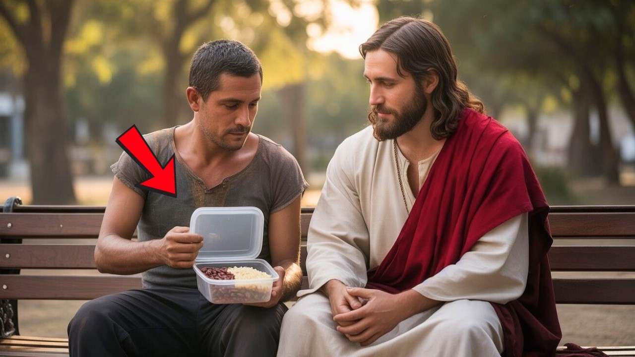 JESÚS SALVA al Padre Pobre y Desempleado Que Compartió Su Última Comida Con un Mendigo