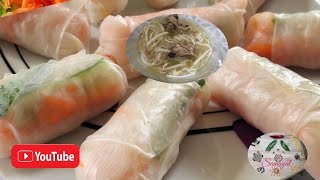 DG Samayal Plats Indiens en français / Repas asiatique :  Rouleaux de printemps + Soupe pho