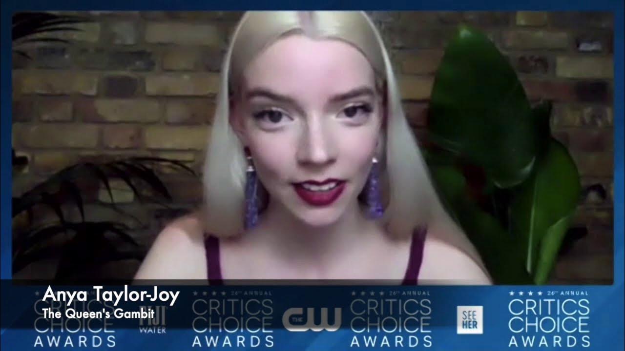 Anya Taylor-Joy Reacts to Winning Critics Choice Award for The