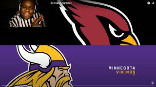 JuJuReacts to Arizona Cardinals vs. Minnesota Vikings | 2022 Week 8 Game Highlights