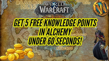 Get 5 FREE Knowledge Points in Alchemy UNDER 60 SECONDS! | World of Warcraft Dragonflight