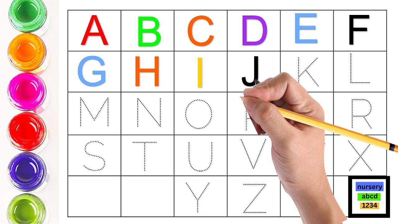 how to write abcd alphabet..... - YouTube