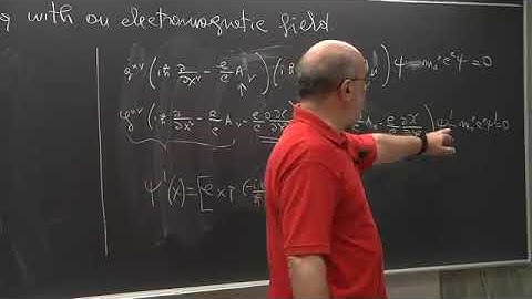 ICTP Relativistic quantum mechanics | Lecture 11: Dirac Equation