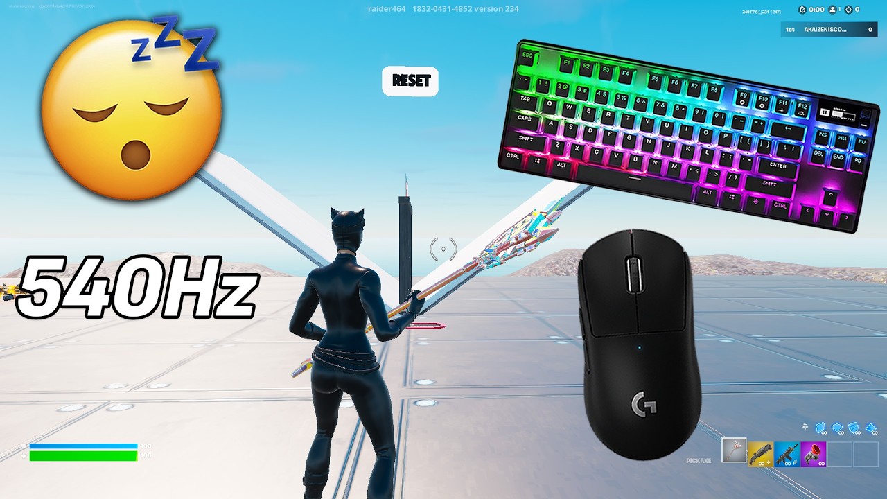 Steelseries Apex Pro TKL ASMR 🏆1v1 BuildFights 😴 Satisfying Keyboard Fortnite 360 FPS 4K