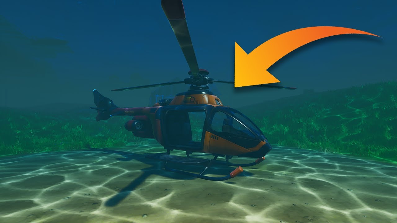 How to get Underwater Helicopter from the old Shadow Base Fortnite