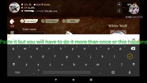 How to have no name in the wolf (credit in desc)