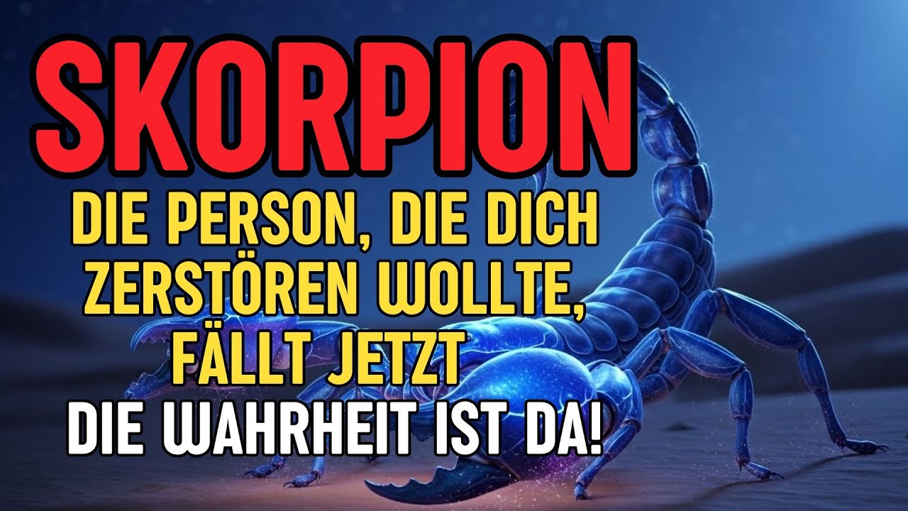 Skorpion, Die Person, die dich zerstören wollte, fällt JETZT - Die Wahrheit ist da!