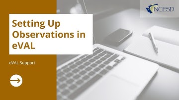 Setting Up Observations in eVAL