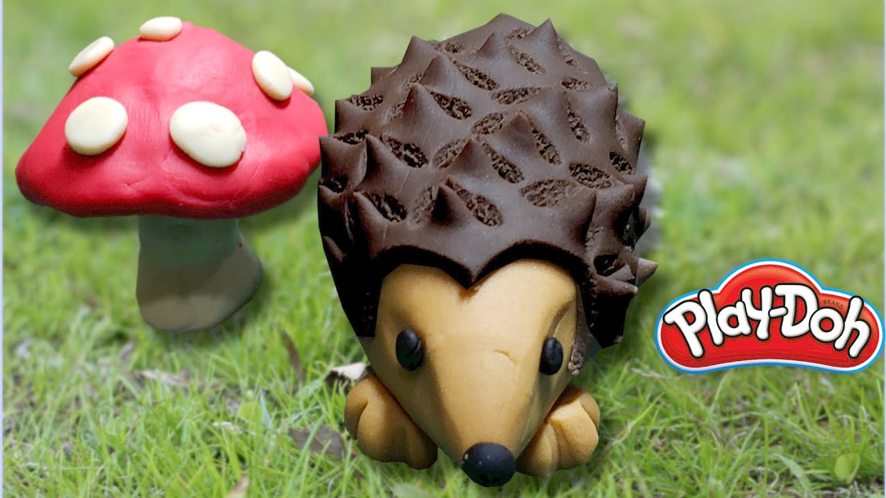Clay Hedgehog/Playdoh Hedge hog Tutorial/Playdough Hedgehog