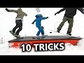 10 Snowboard Box &amp; Rail Tricks with Tips