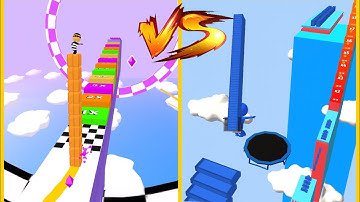 Cube Surfer Vs Stair Run : Gameplay Walkthrough Part 4- Level 1-9999 Unlock All Level (iOS, Android)