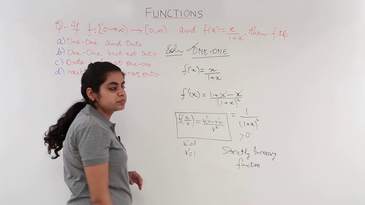 Bijective Function Numerical Example 1 Youtube