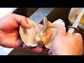 Japanese Street Food - SURF CLAM Sashimi Seafood Soup Okinawa Japan