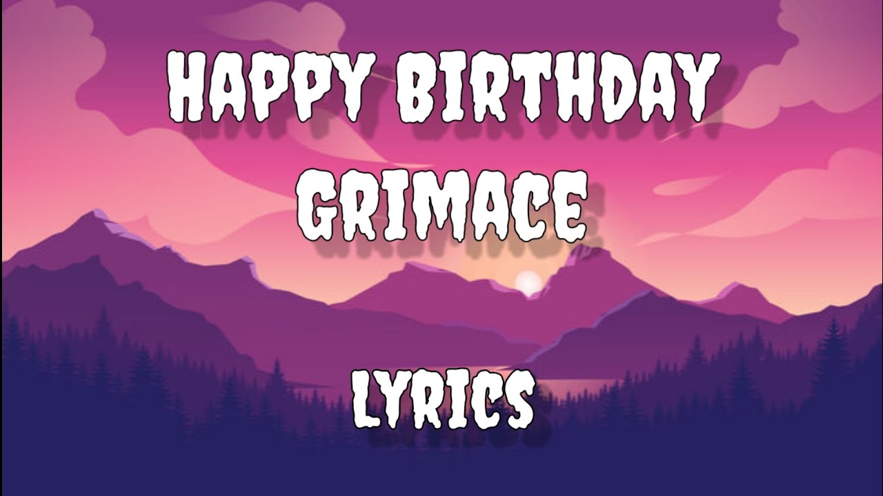 GRIMACE - Original Song By CG5 |Happy birthday Grimace| (lyrics). #song #viral #grimaceshake GRIMACE - Original Song By CG5 |Happy birthday Grimace| (lyrics). #song #viral #grimaceshake