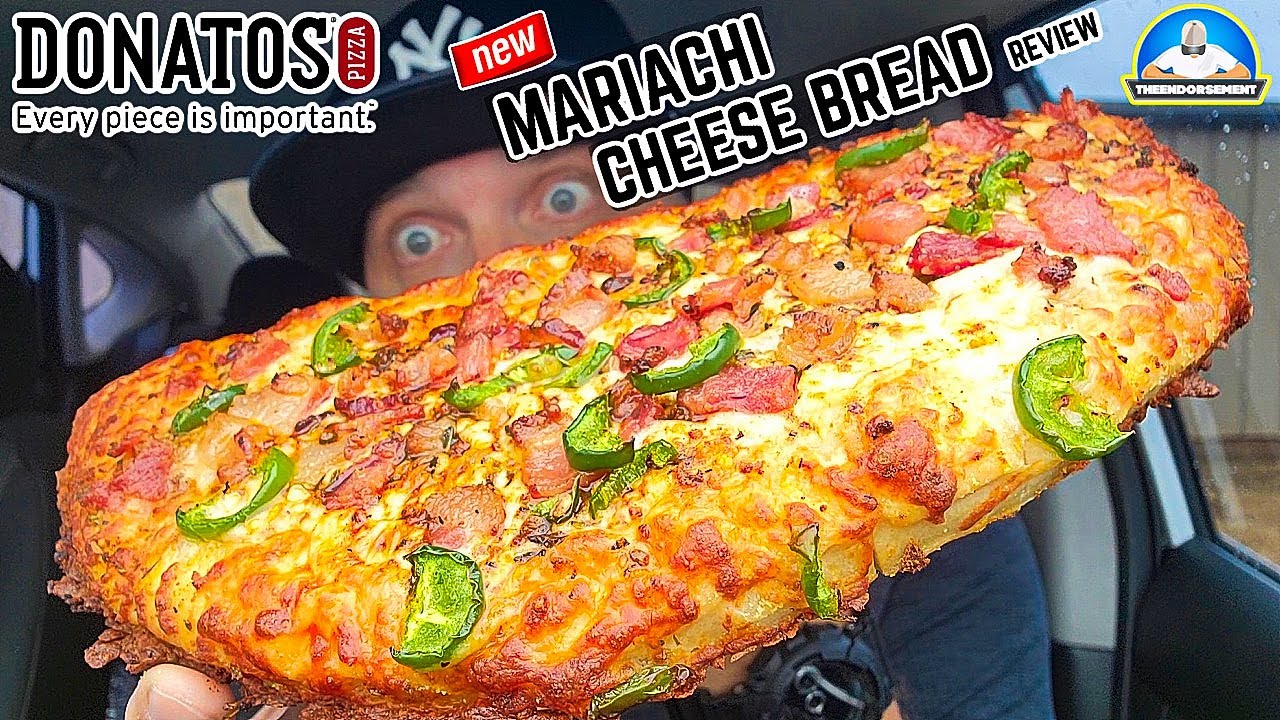 Donatos® Mariachi Cheese Bread Review! 🌶️🧀🥖 Best Cheese Bread In The