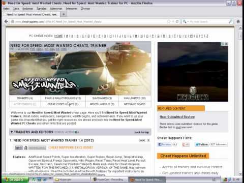 need for speed most wanted pc trainers