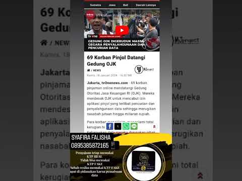 69 KORBAN PINJOL DATANGIN OJK 